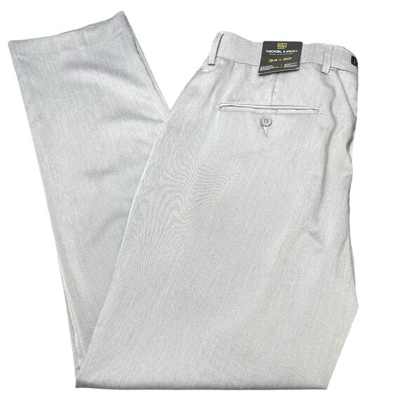 Nickel & Iron Mens Dress Pants Flex Slim Fit Size 34 X 30 Gray - Picture 1 of 10